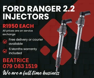 Ford Ranger 2.2 Injectors For Sale With Warranty Included