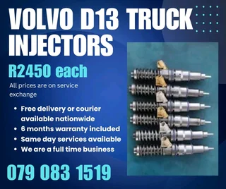 Volvo D13 Injectors For Sale With Warranty Included