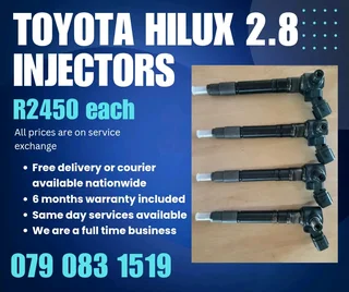 Toyota Hilux 2.8 Injectors For Sale With Warranty Included