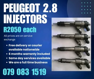 Peugeot 2.8 Injectors For Sale With Warranty Included