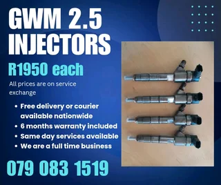 Gwm 2.5 Injectors For Sale With Warranty Included