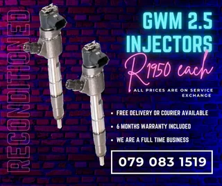 Gwm 2.5 Injectors For Sale With Warranty Included