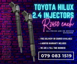 Toyota Hilux 2.4 Injectors For Sale With Warranty