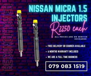 Nissan Micra 1.5 Injectors For Sale With Warranty Included