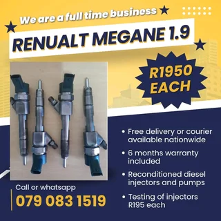 Renault Megane 1.9 Injectors For Sale With Warranty