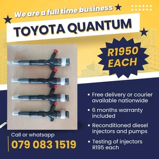 Toyota Quantum Injectors For Sale With Warranty Included