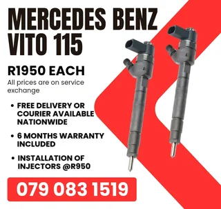 Mercedes Benz Vito 115 Injectors For Sale With Warranty Included
