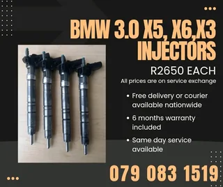 Bmw X5, X3 And X6 Injectors For Sale With Warranty Included