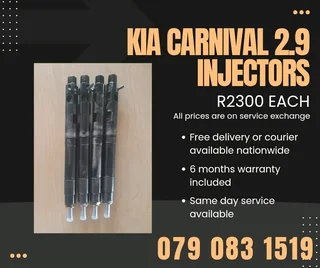 Kia Carnival 2.9 Injectors For Sale With Warranty