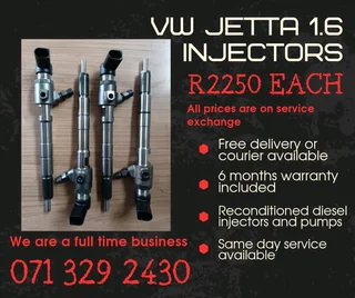 Vw Jetta 1.6 Injectors For Sale With Warranty