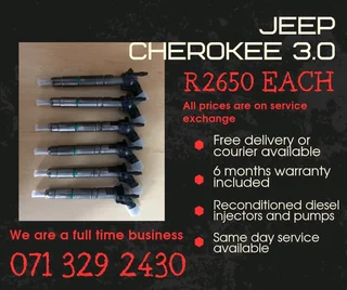Jeep Grand Cherokee 3.0 Injectors For Sale With Warranty Included