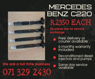 Mercedes Benz C220 Injectors For Sale With Warranty Included