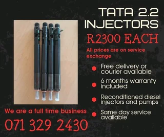 Tata 2.2 Injectors For Sale With Warranty Included