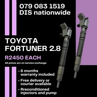 Toyota Fortuner 2.8 Injectors For Sale With Warranty Included