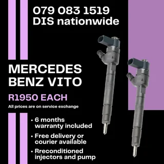 Mercedes Benz Vito 115 Injectors For Sale With Warranty Included