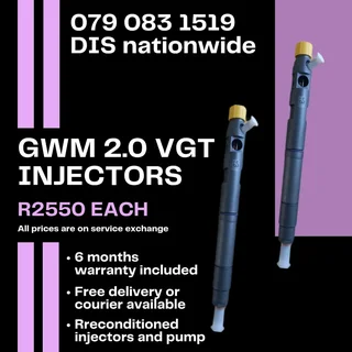 Gwm 2.0 Vgt Injectors For Sale With Warranty Included