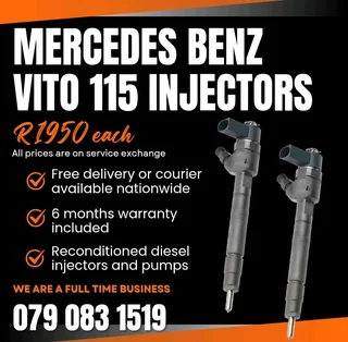 Mercedes Benz Vito 115 Injectors For Sale With Warranty Included