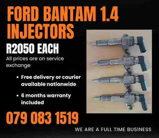 Ford Bamtam 1.4 Injectors For Sale With Warranty