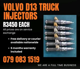Volvo D13 Truck Injectors For Sale With Warranty Included