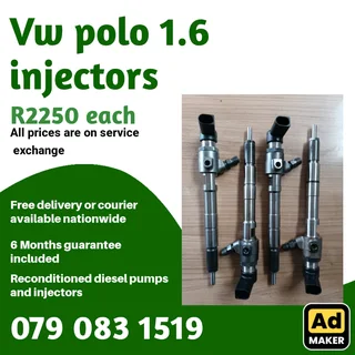 Vw Polo 1.6 Injectors For Sale With Warranty