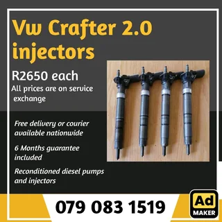 Vw Crafter 2.0 Injectors For Sale With Warranty