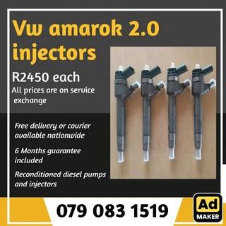 Vw Amarok 2.0 Injectors For Sale With Warranty Included