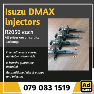 Isuzu Dmax Injectors For Sale With Warranty Included