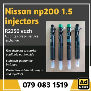 Nissan Np200 1.5 Injectors For Sale With Warranty