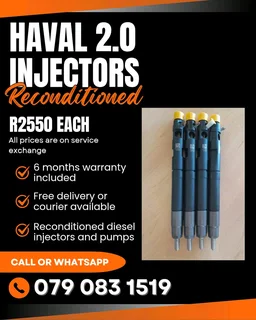 Haval 2.0 Injectors For Sale With Warranty