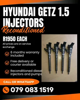 Hyundai Getz 1.5 Injectors For Sale With Warranty Included