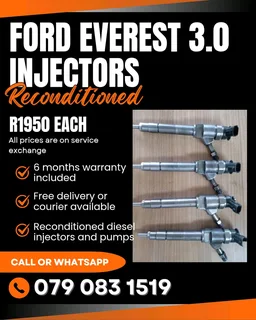 Ford Everest 3.0 Injectors For Sale With Warranty