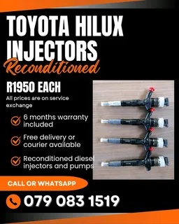Toyota Hilux Injectors For Sale With Warranty Included
