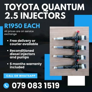 Toyota Quantum Injectors For Sale With Warranty Included
