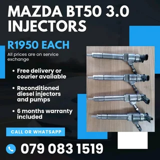 Mazda Bt50 3.0 Injectors For Sale With Warranty