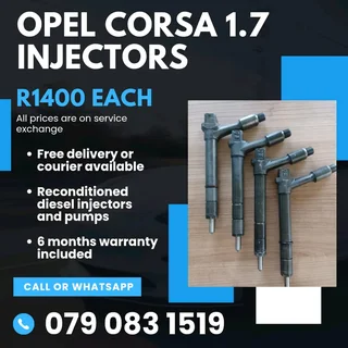 Opel Corsa 1.7 Injectors For Sale With Warranty Included