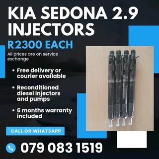 Kia Sedona 2.9 Injectors For Sale With Warranty