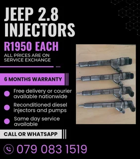 Jeep 2.8 Injectors For Sale With Warranty