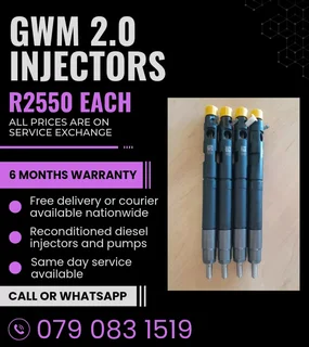 Gwm Steed 2.0 Injectors For Sale With Warranty Included