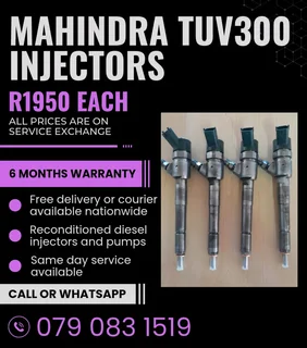 Mahindra Tuv300 Injectors For Sale With Warranty