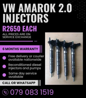 Vw Amarok 2.0 Injectors For Sale With Warranty Included