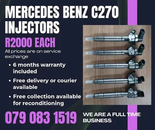 Mercedes Benz C270 Injectors For Sale With Warranty Included