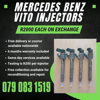 Mercedes Benz Vito Injectors For Sale With Warranty Included