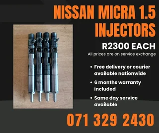 Nissan Micra 1.5 Injectors For Sale With Warranty