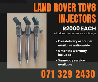 Land Rover Tdv8 Injectors For Sale With Warranty Included