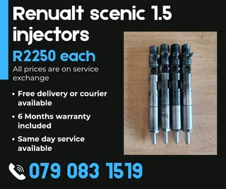 Renault Scenic 1.5 Injectors For Sale With Warranty