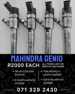 Mahindra Genio 2.2 Injectors For Sale With Warranty Included