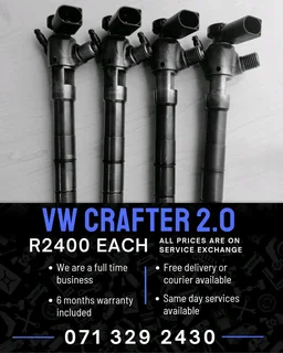 Vw Crafter 2.0 Injectors For Sale With Warranty