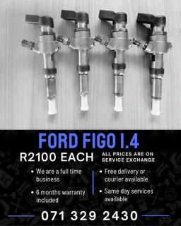 Ford Figo 1.4 Injectors For Sale With Warranty Included