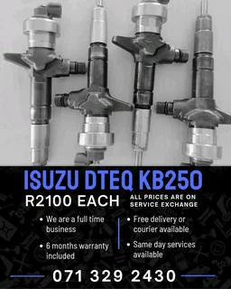Isuzu Dteq Kb250 Injectors For Sale With Warranty Included
