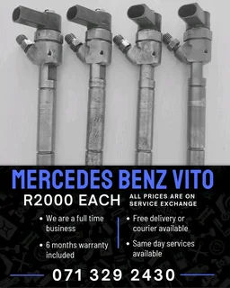 Mercedes Benz Vito Injectors For Sale With Warranty Included